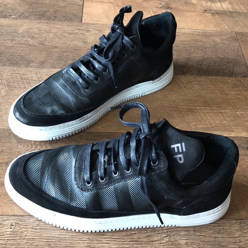 filling pieces low top stripe sneaker Sz 40